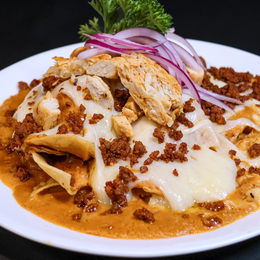 Chilaquiles Enfrijolados